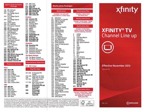 Xfinity® Channel Lineup and TV Guide by Comcast.
